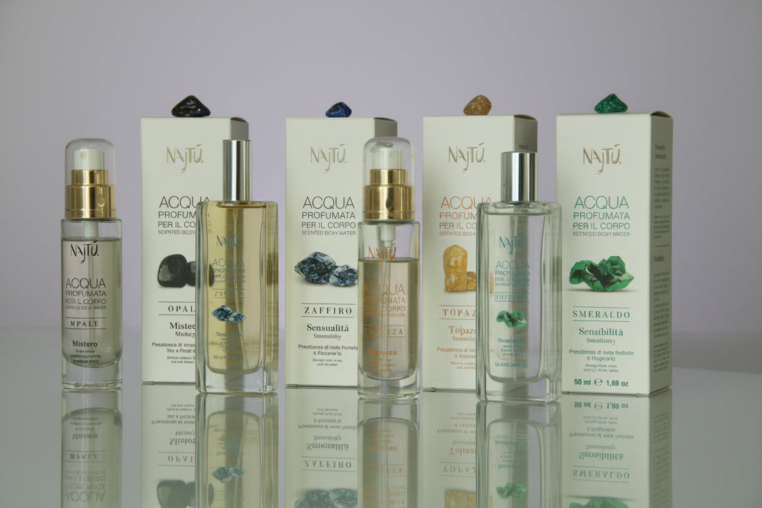 Acque Profumate: quale fragranza scegliere? Scopri Opale, Zaffiro, Topazio e Smeraldo