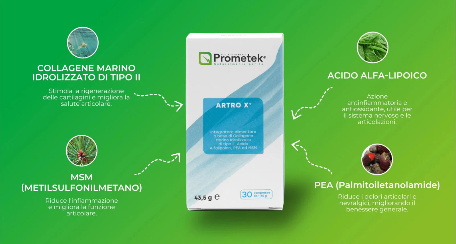 Prometek - ARTRO X® | Nutriente Articolare