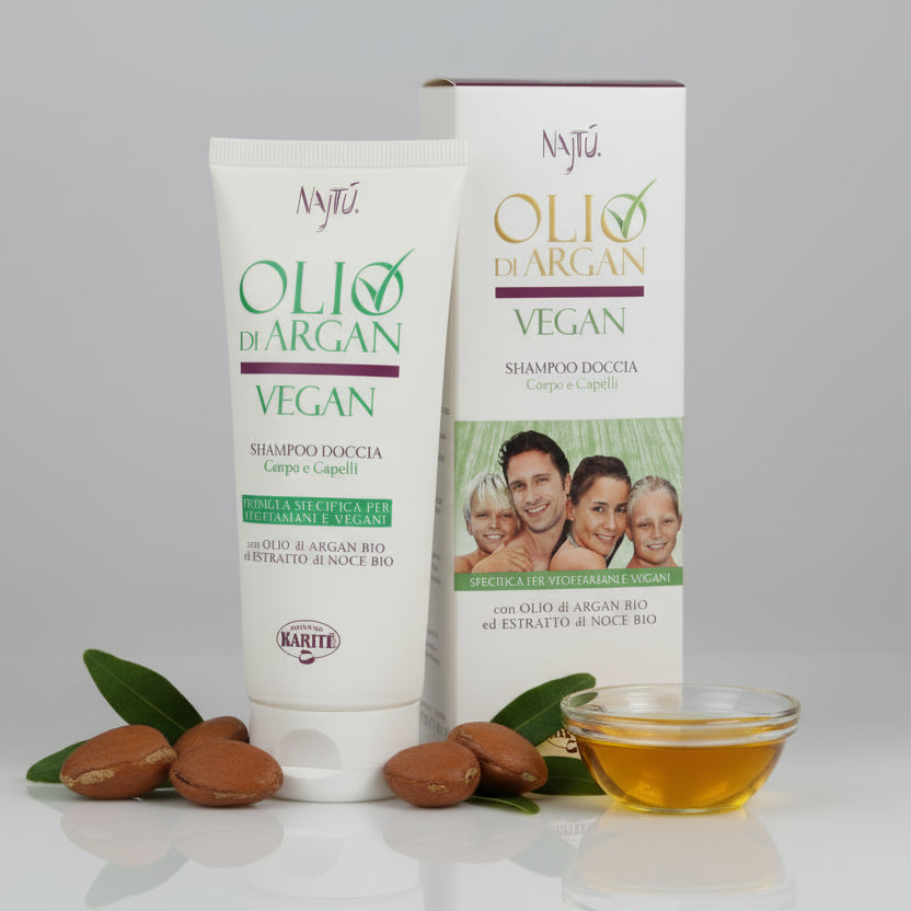 Najtù Olio di Argan Vegan - Shampoo doccia (200 ml)