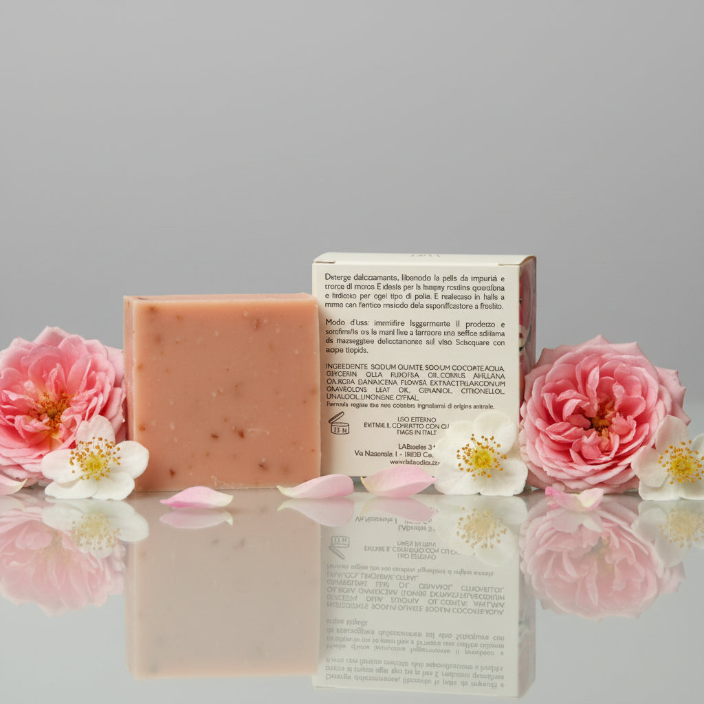 Najtù Rosa e Fiori del Tè - Detergente solido per il viso (80 g)
