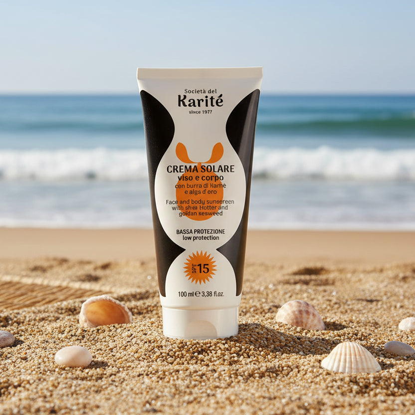 Karité linea solare - Crema solare viso e corpo SPF 15 (100 ml)