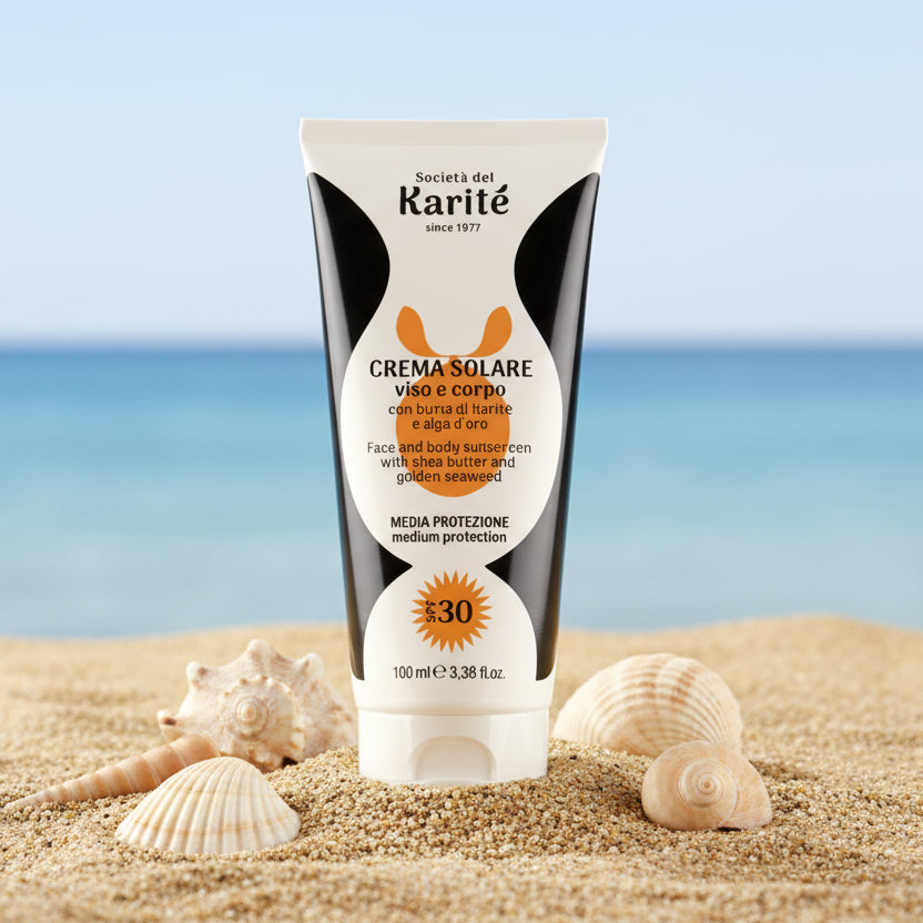 Karité linea solare - Crema solare viso e corpo SPF 30 (100 ml)