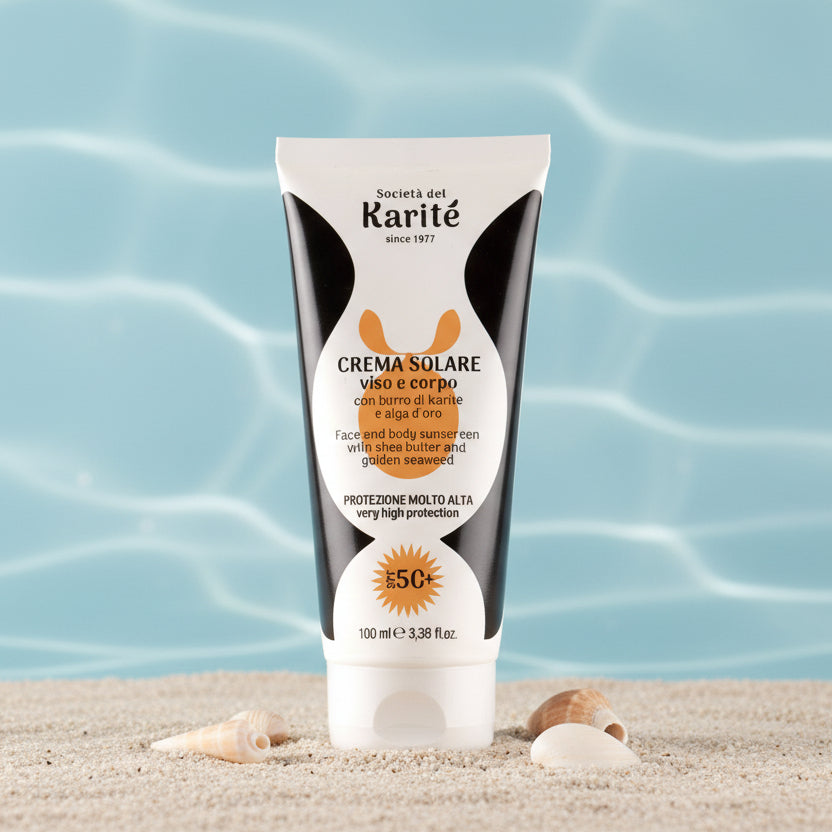 Karité linea solare - Crema solare viso e corpo SPF 50+ (100 ml)