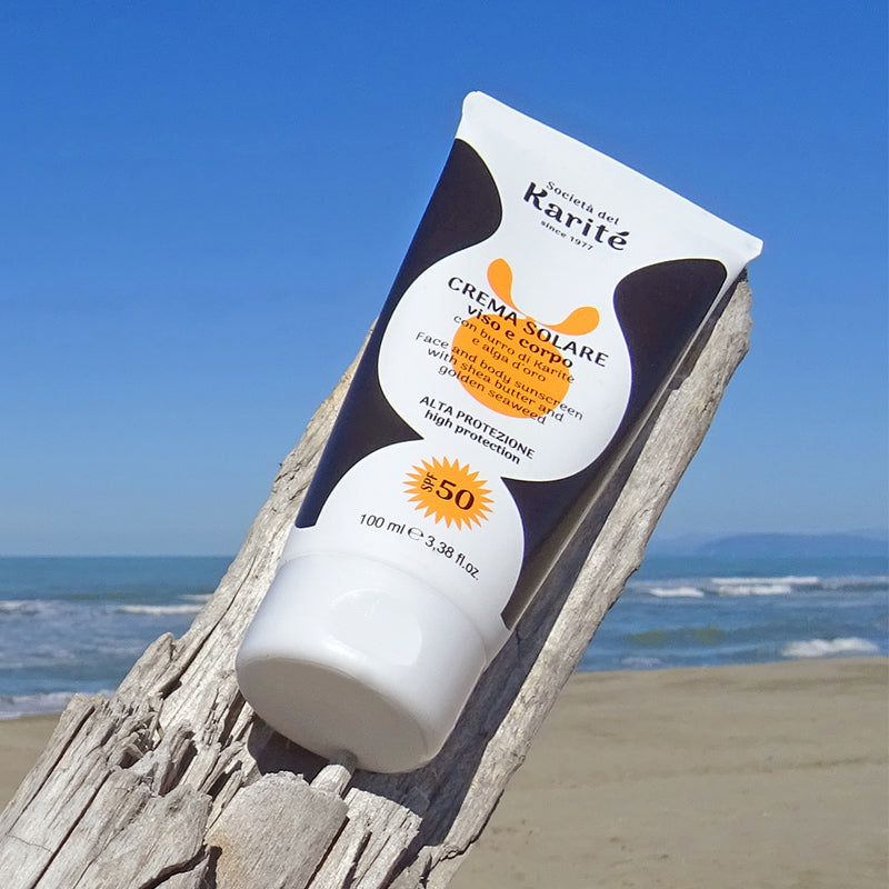 Karité linea solare - Crema solare viso e corpo SPF 50+ (100 ml)