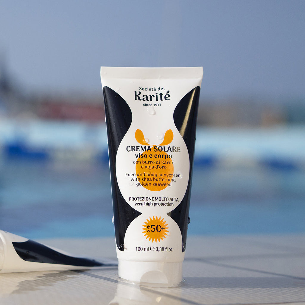 Karité linea solare - Crema solare viso e corpo SPF 30 (100 ml)
