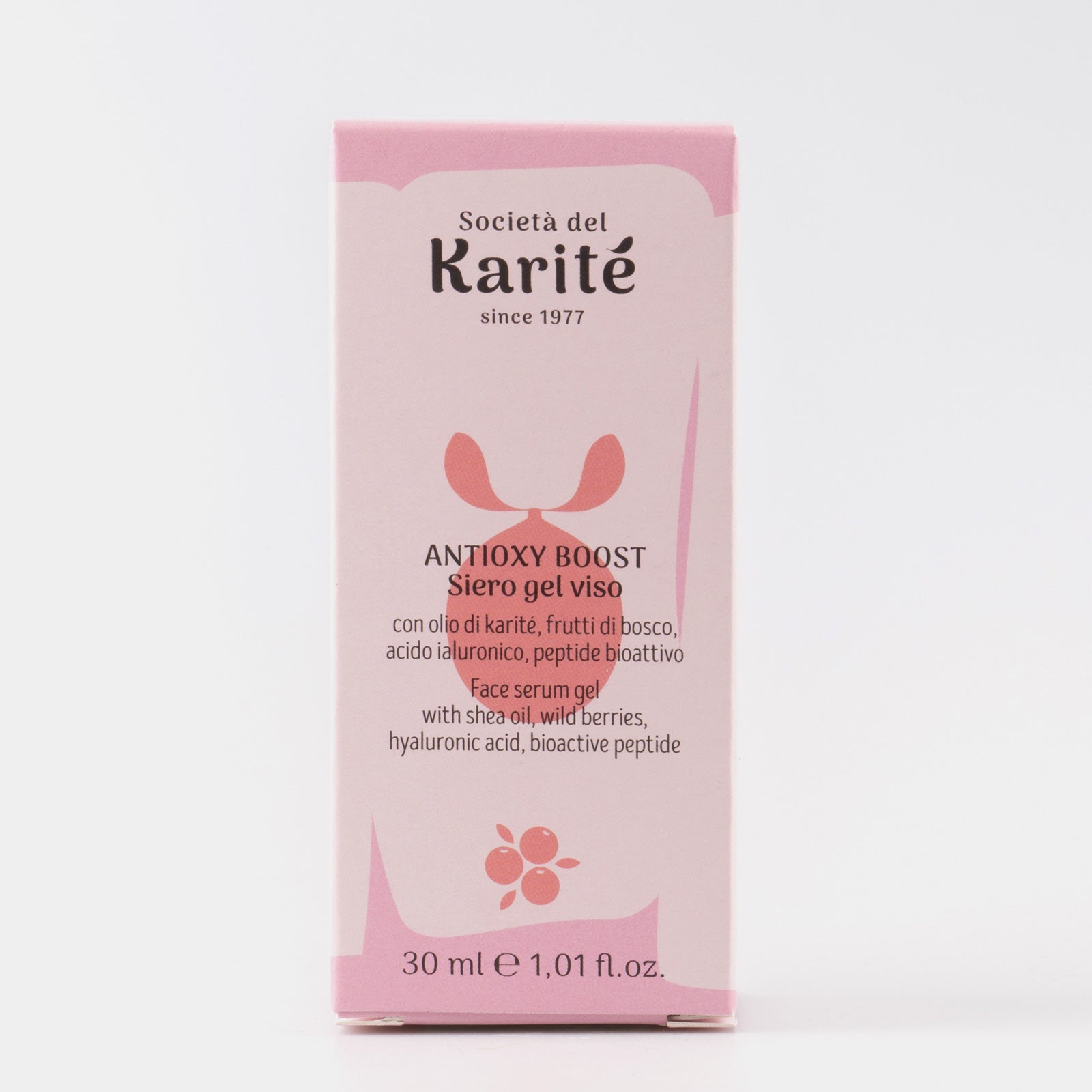Karité e Frutti di bosco - ANTIOXY BOOST siero gel viso (30 ml)