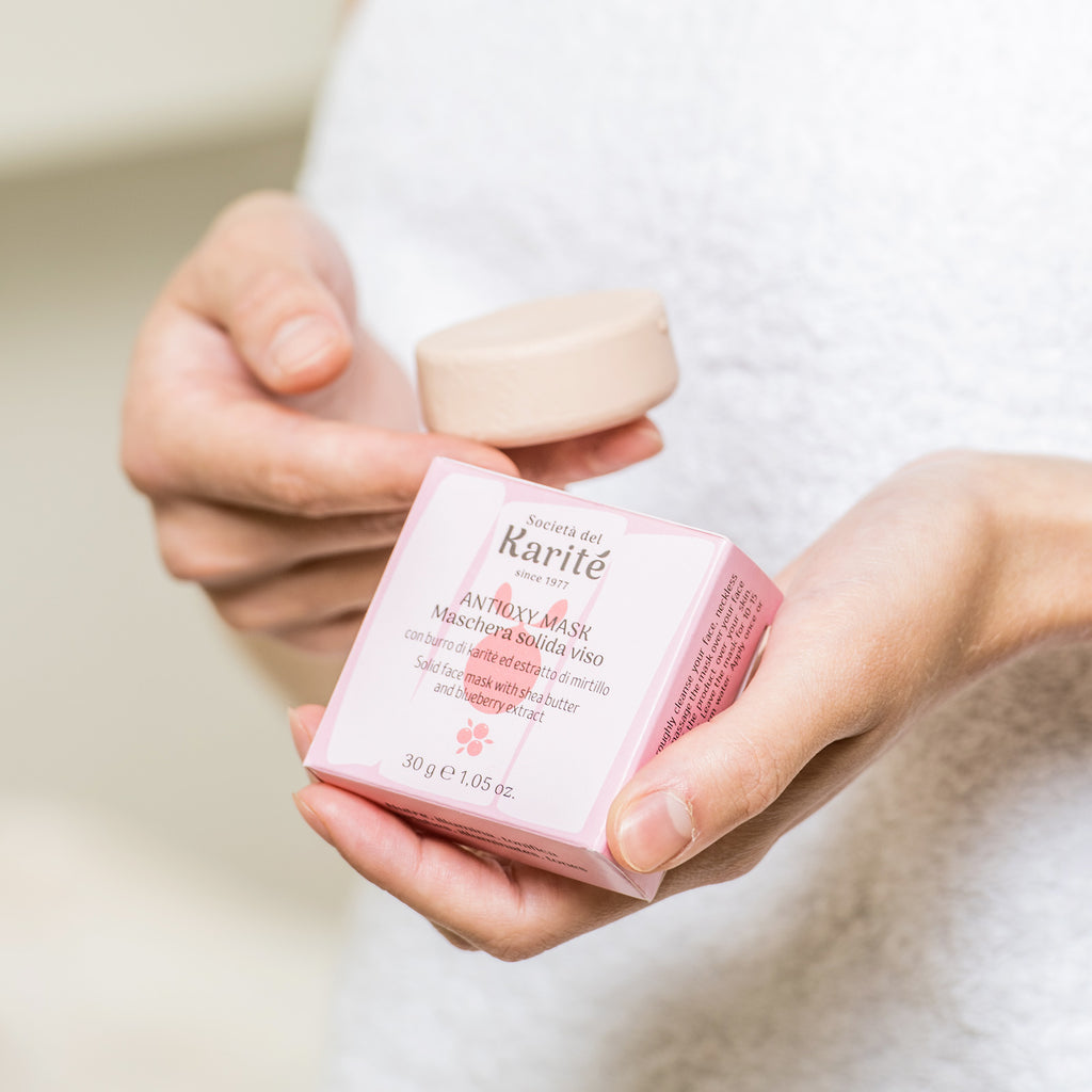 Karité e frutti di bosco - ANTIOXY MASK maschera solida viso (30 g)