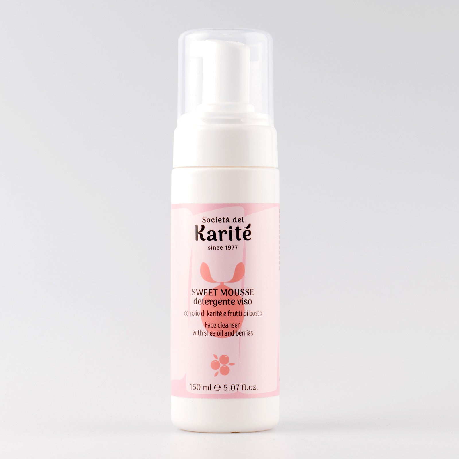 Karité e Frutti di bosco - SWEET MOUSSE detergente viso (150 ml)