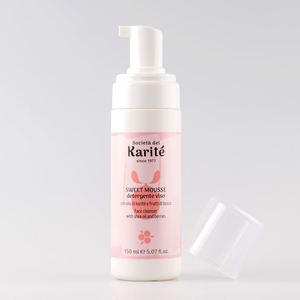 Karité e Frutti di bosco - SWEET MOUSSE detergente viso (150 ml)
