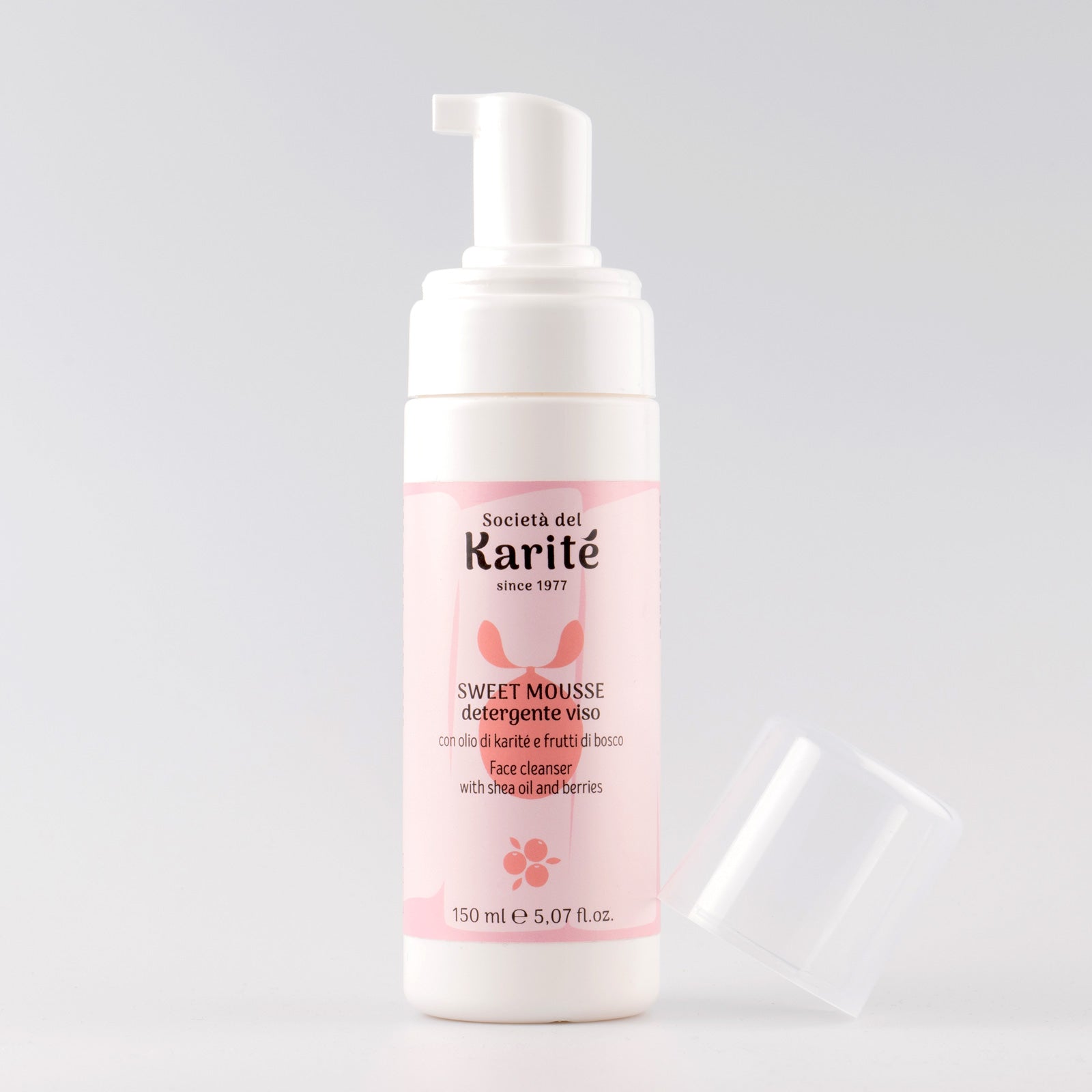 Karité e Frutti di bosco - SWEET MOUSSE detergente viso (150 ml)
