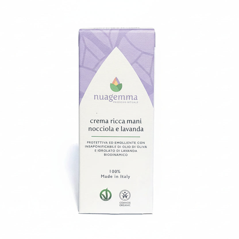 Nuagemma - Crema ricca mani nocciola e lavanda (100 ml)