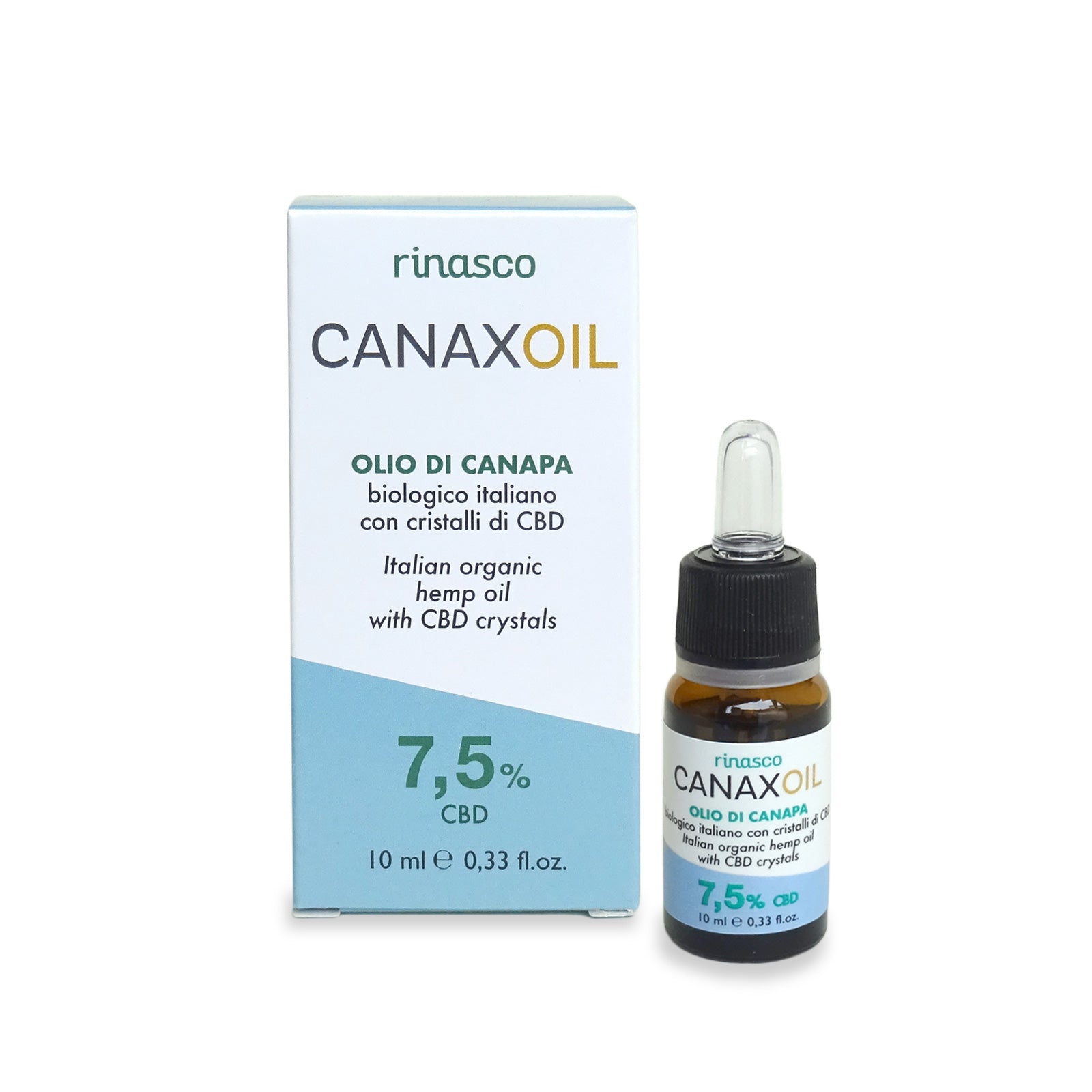 Canaxoil - Olio di Semi di Canapa Bio 7.5% – Gocce 10ml