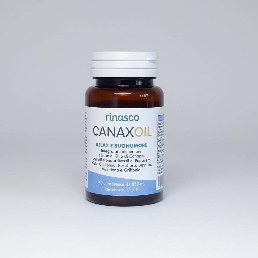 Rinasco Canaxoil - Integratore alimentare relax e buonumore (60 cps)